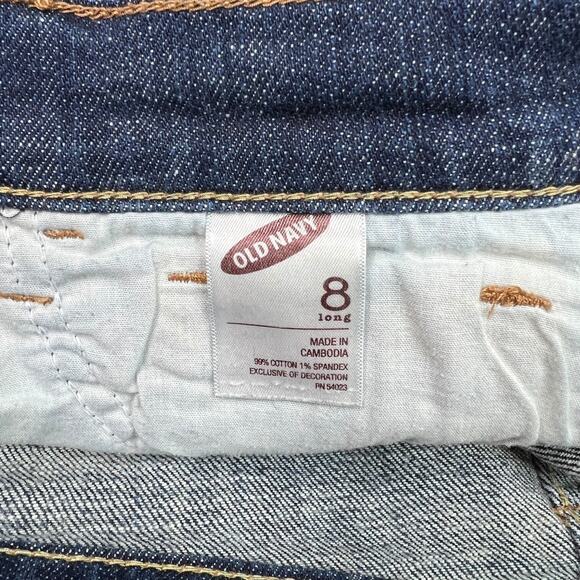 Old Navy The Sweetheart Y2K Curvy Mid Rise Bootcut Jeans Dark Wash 8 Long - Picture 6 of 6